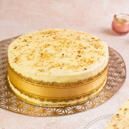 Layercake nougat-framboise - Pâtisserie La Romainville - édition limitée Aïd
