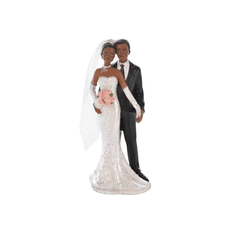 Couple Mariés Métisses - Figurine Mariage - Accessoires La Romainville